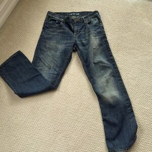 Vintage✨Lee Jeans Men's 34x32 Blue Denim Slim Fit Straight Leg Classic